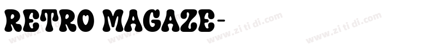 Retro Magaze字体转换